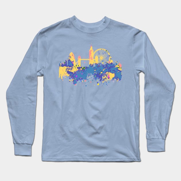 London Souvenir Long Sleeve T-Shirt by Happy Art Designs